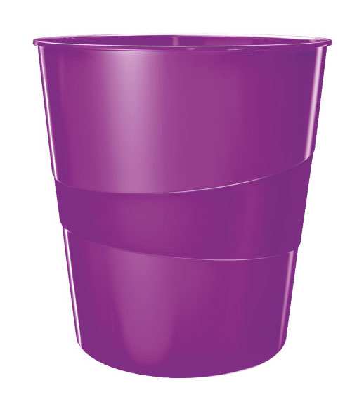 Odpadkový koš Leitz WOW, purpurový