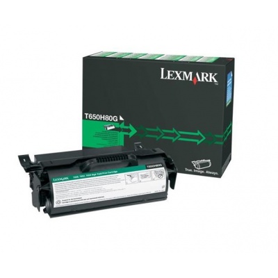 Toner Lexmark T650H80G, T650, black, originál
