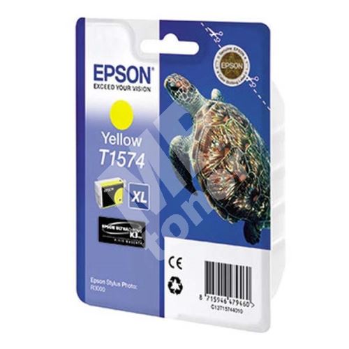 Cartridge Epson Stylus Photo R3000, C13T15744010, yellow, originál 1