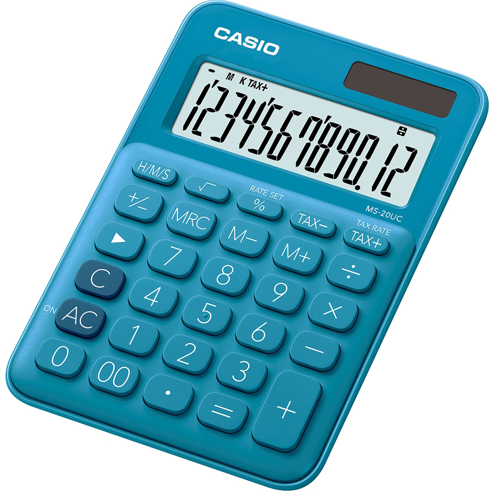 Kalkulačka Casio MS 20 UC BU, modrá