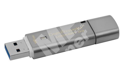 Kingston 16GB DT Locker+ G3 (vc. A. Data Security), USB flash disk 3.0, stříbrná 1