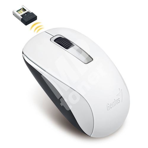 Myš Genius NX-7005, 1200DPI, 2.4 [GHz], optická, 3tl., bezdrátová USB, bílá 1