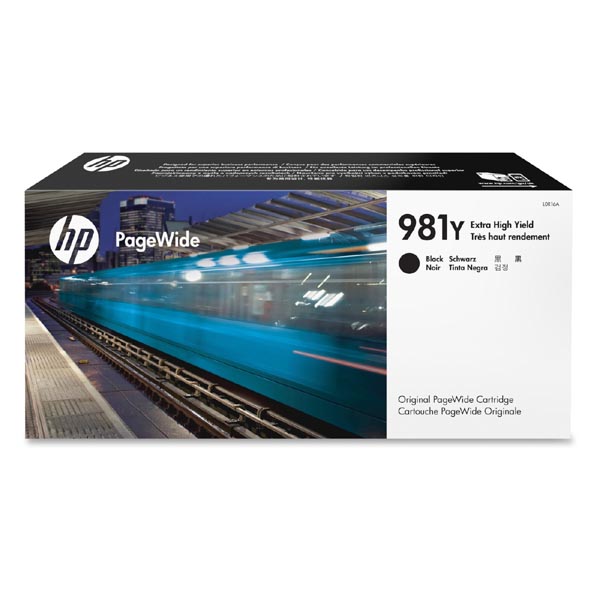 Inkoustová cartridge HP L0R16A, PageWide Enterprise color 556, black, No. 981Y, originál