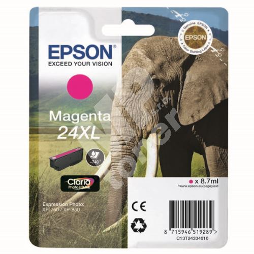 Cartridge Epson C13T24334012, magenta, originál 1