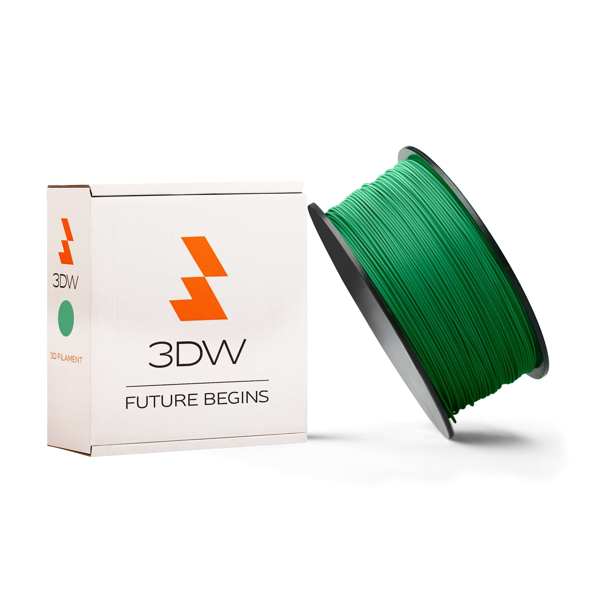 Tisková struna 3DW (filament) PLA, 1,75mm, 1kg, zelená, 190-210°C