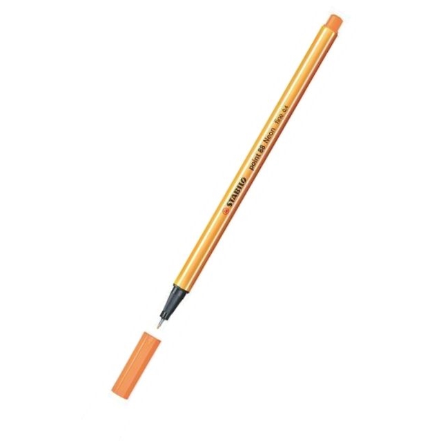Liner STABILO Point 88, 0,4mm, neonově oranžová
