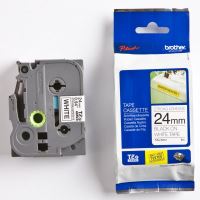Páska do štítkovače Brother TZ-S251, 24mm černý tisk/bílý podklad
