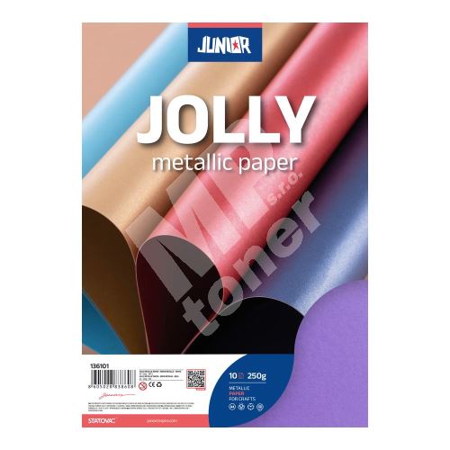 Dekorační papír Metallic fialový A4, 10 ks, 250 g 1