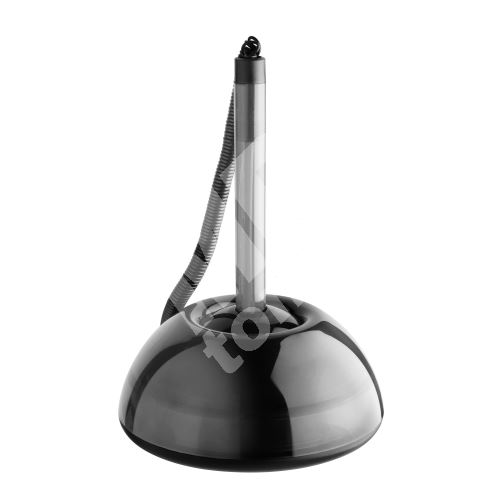Kuličkové pero ICO Lux ve stojánku, transparentní černá 1