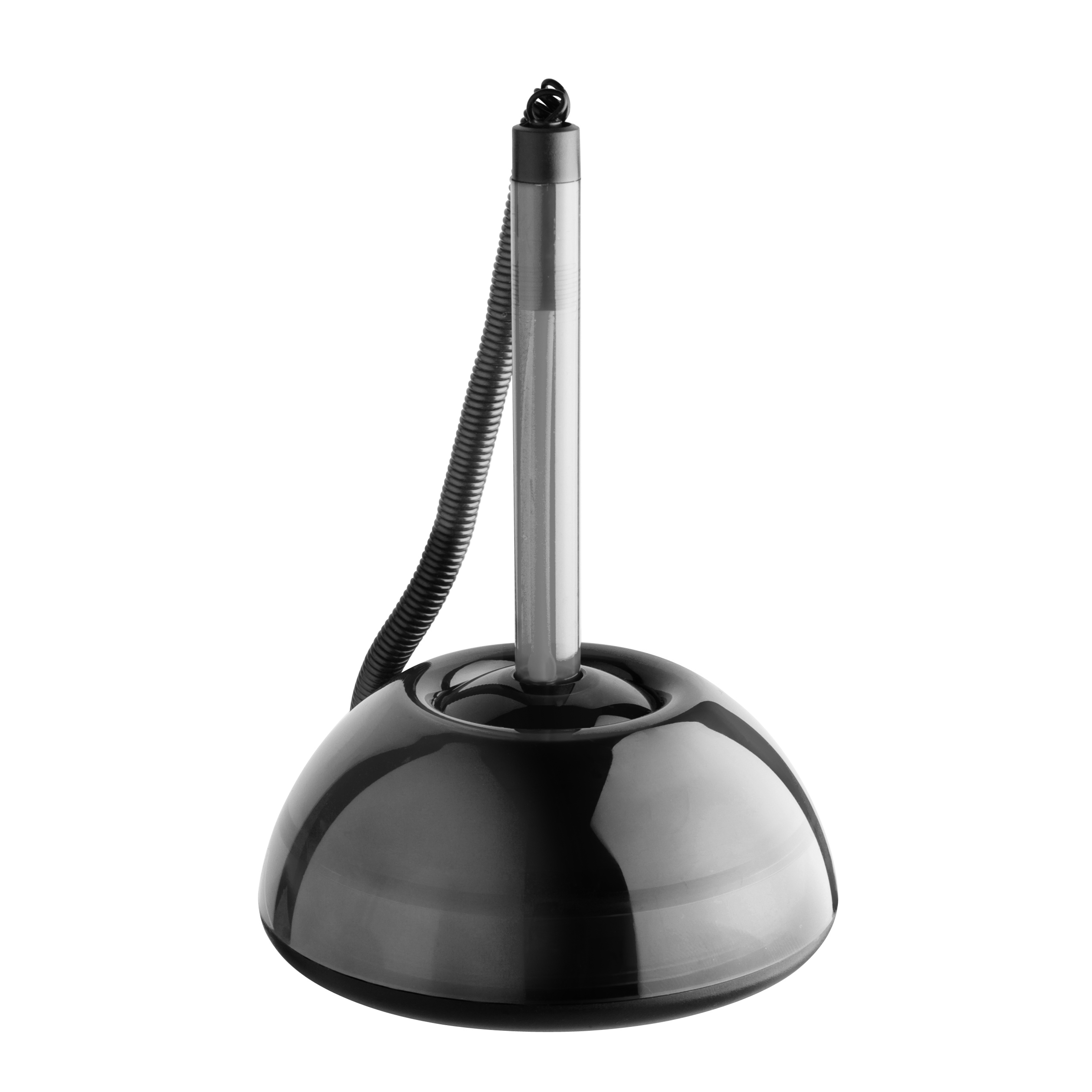 Kuličkové pero ICO Lux ve stojánku, transparentní černá