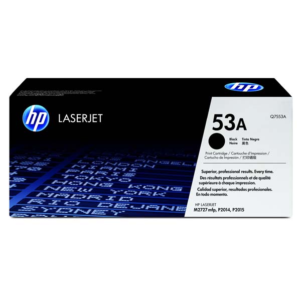 Toner HP Q7553A LaserJet P2015, black, 53A, originál