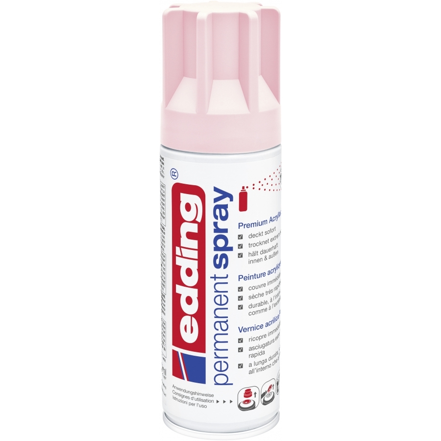 Akrylový sprej Edding 5200, pastelová růžová matná, 200 ml