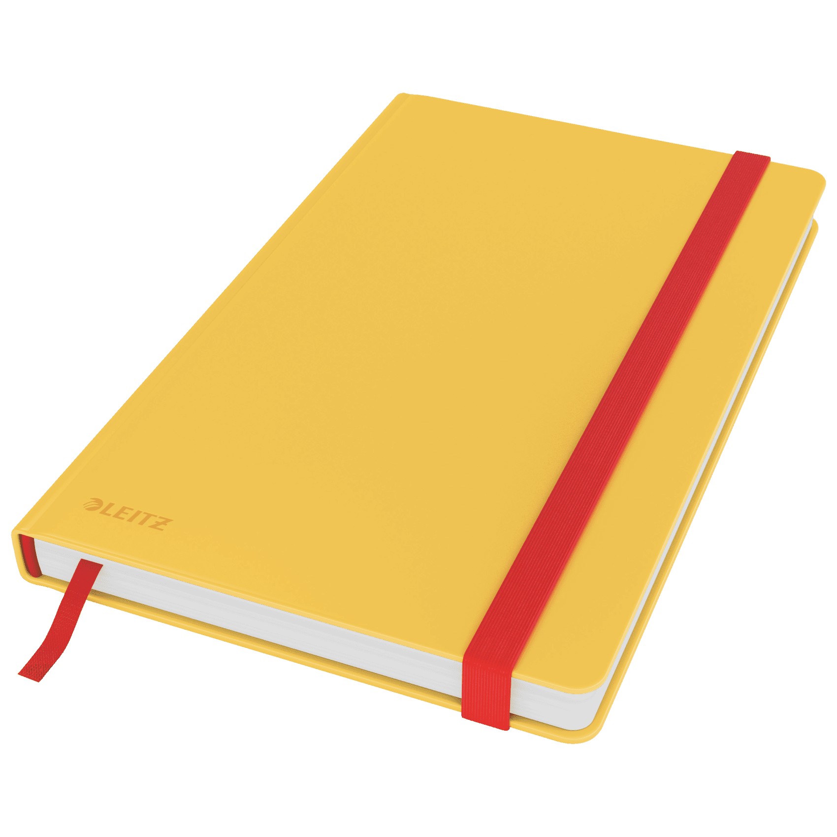 Zápisník Leitz Cosy s tvrdými hebkými deskami, linkovaný, A5, teplá žlutá