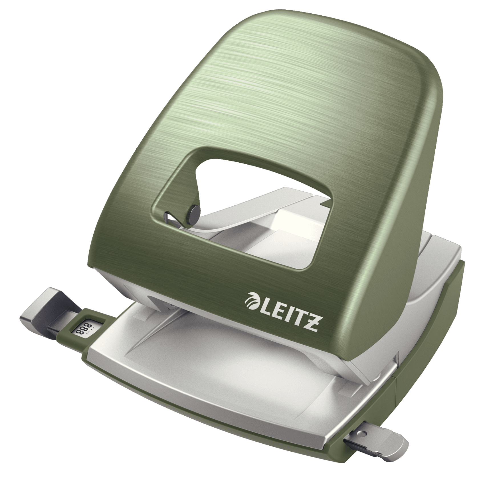 Celokovová stolní děrovačka Leitz NeXXt Style 5006, zelenkavá