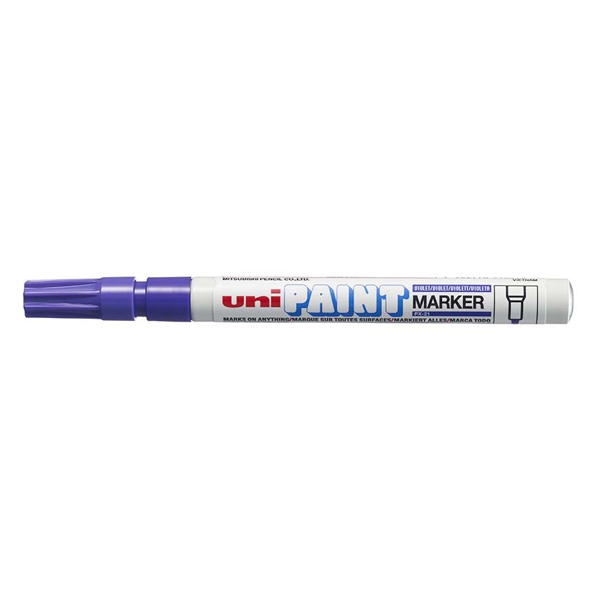 Lakový popisovač Uni Paint Fine PX-21, 0,8-1,2 mm, fialový