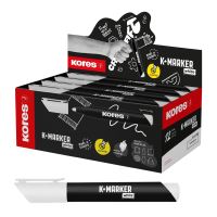 Kreativní popisovač Kores K-Marker White, kulatý hrot, bílý 3 (2)