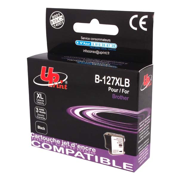 Kompatibilní cartridge Brother LC-127XLBK, MFC-J4510DW, black, UPrint