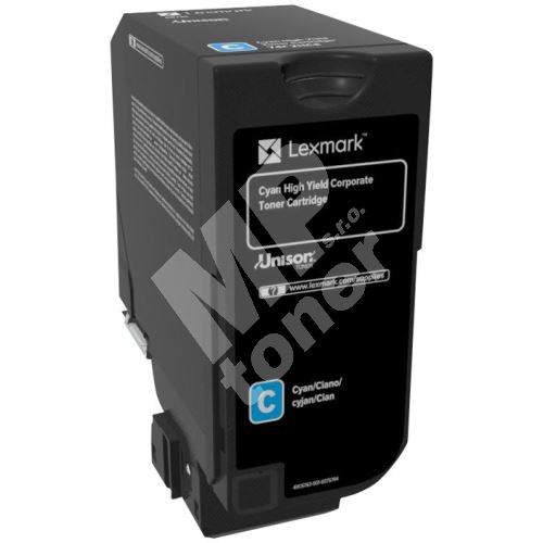 Toner Lexmark 78c2xc0 Cs421dn Cs521dn Cs622de Cx421adn Cx522a Cyan Originál Mp Toner 