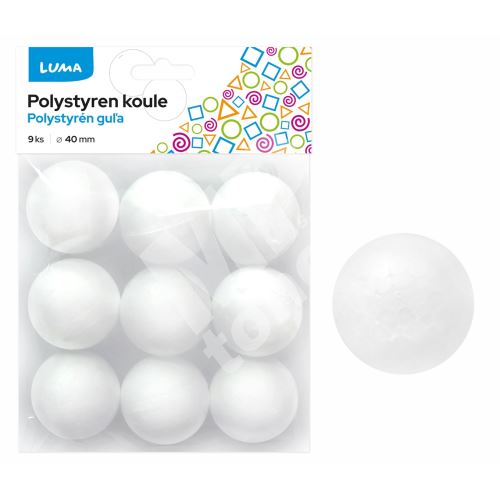 Polystyren Luma, Koule 40mm 1