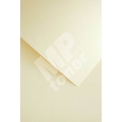 Ozdobný papír Len, ivory, 230g, 20ks 1