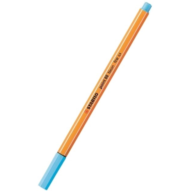 Liner STABILO Point 88, 0,4mm, fluorescentní modrá