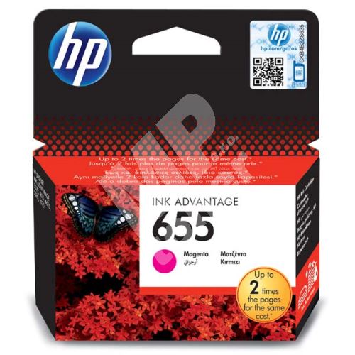 Cartridge HP CZ111AE, magenta, No.655, originál 1
