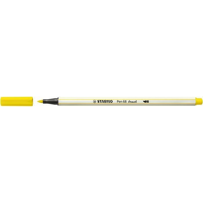 Štětcový fix Stabilo Pen 68 brush, žlutá (24)