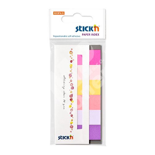 Papírové samolepicí záložky Stick n jarní barvy, 45 x 15 mm 7