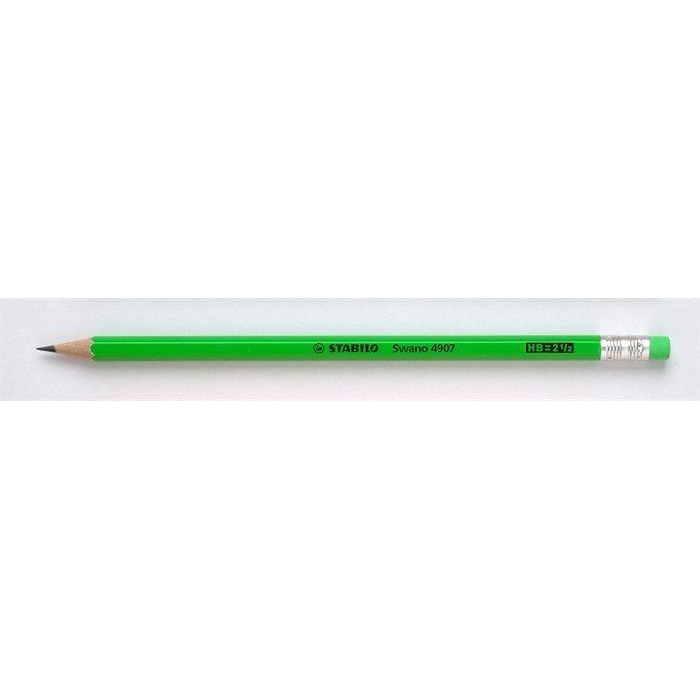 Grafitová tužka Stabilo Neon, zelená, šestihranná, HB