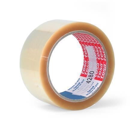 Balící lepicí páska Tesa 4280, 75 mm x 66 m, průhledná (24ks)