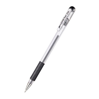 Kuličkové pero Pentel K116 Hybrid Gel, černá