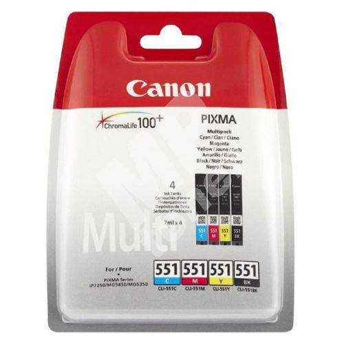 Cartridge Canon CLI-551, CMYK, 6508B005, originál 1