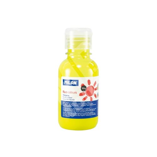 Temperová barva Milan 034421, 125 ml, fluorescenční žlutá 1