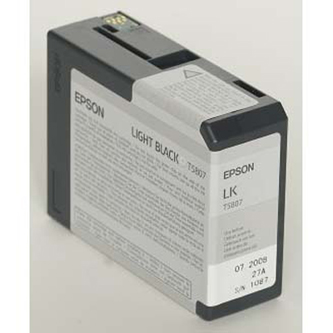 Inkoustová cartridge Epson C13T580700, Stylus Pro 3800, light black, originál