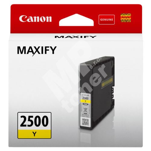 Cartridge Canon PGI-2500Y, yellow, 9303B001, originál 1
