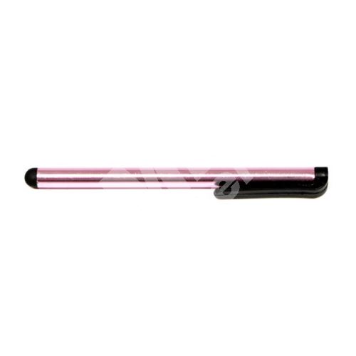 Dotykové pero, kapacitní, kov, světle růžové, pro iPad a tablet 1