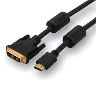 Kabel k TV DVI / HDMI, 18+1 M/HDMI M, 10 m, černý, pozlacené konektory