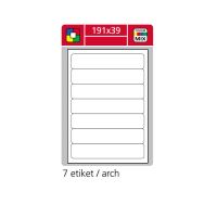 Samolepící etikety A4 SK LABEL 191 x 39 mm, 100 archů, zelené