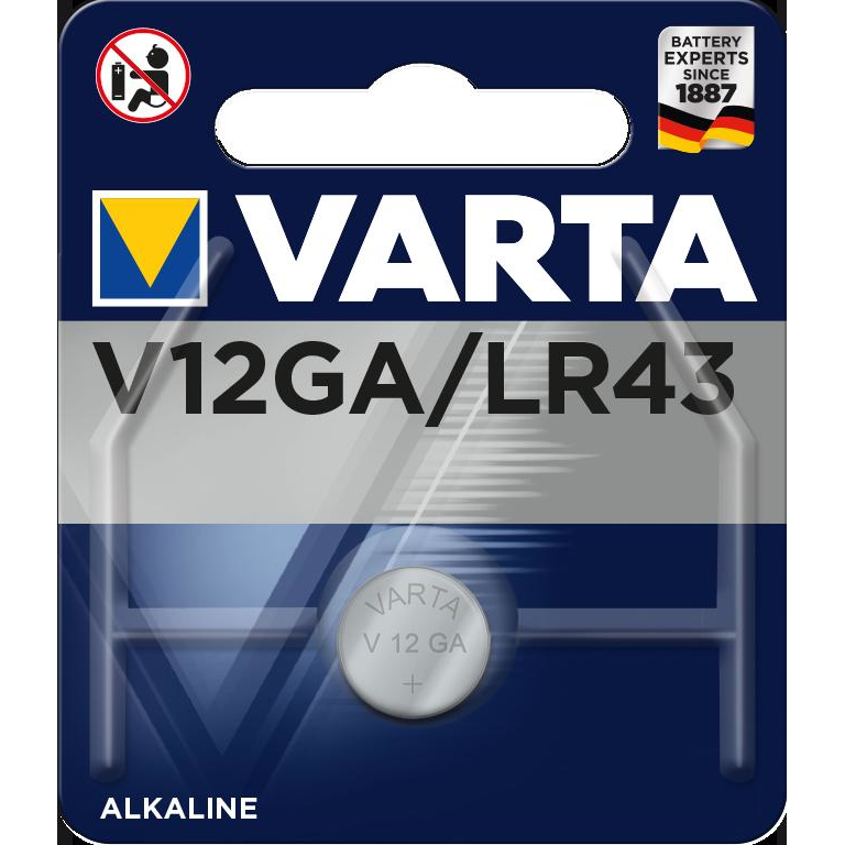 Baterie Varta V12GA, LR43, 1,5V