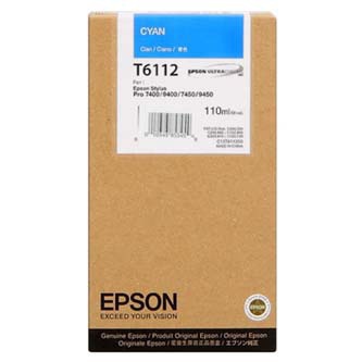 Inkoustová cartridge Epson C13T611200, Stylus Pro 7400/7450/9400/9450, cyan, originál