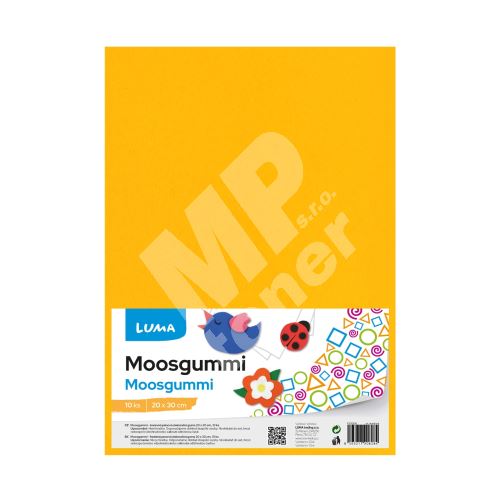 Moosgummi Luma A4, světle oranžová, 10ks 1