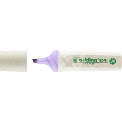 Zvýrazňovač Edding 24 EcoLine, pastelově fialová 1