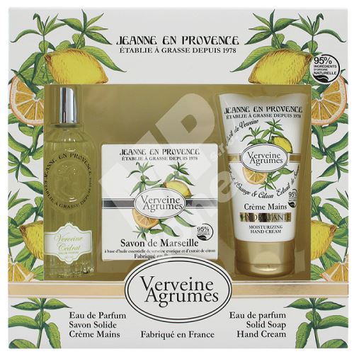 Jeanne en Provence Dárková sada - Verbena a citrón, 3ks 1