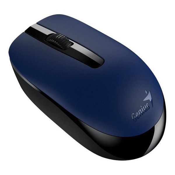 Myš Genius NX-7007, 1200DPI, 2.4 [GHz], optická, 3tl., bezdrátová USB, černo-modrá