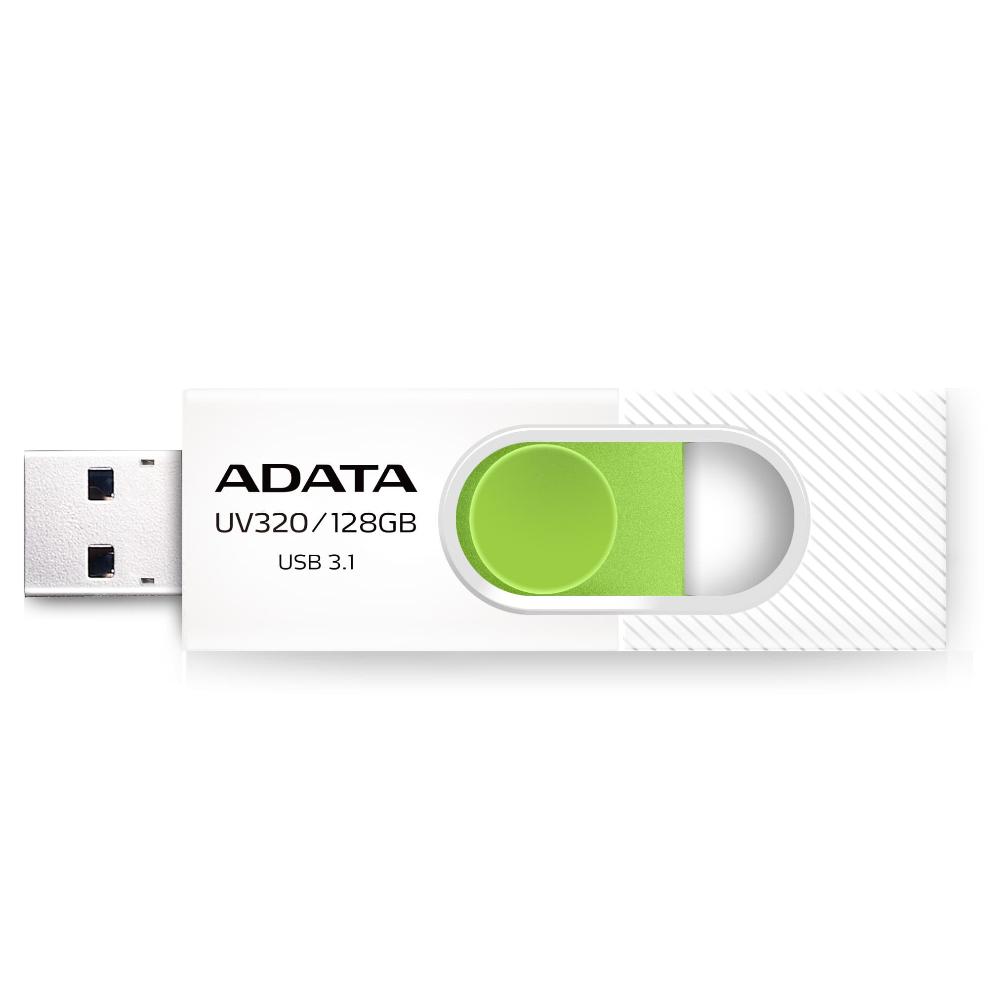 128GB ADATA UV320 USB white/green (USB 3.0)