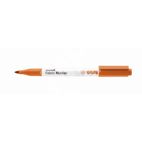 Popisovač na textil Monami Fabric Marker 470, oranžový 1