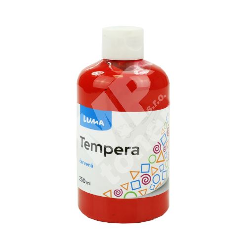 Barvy temperové Luma, 250ml, červená 1