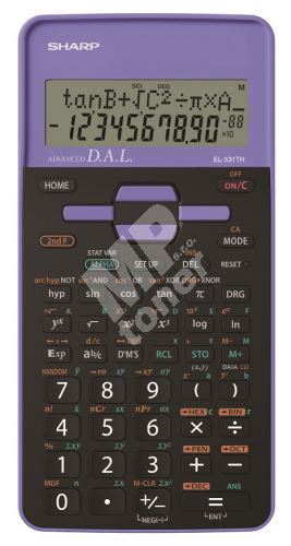 Kalkulačka Sharp EL-531THVL, fialová 1