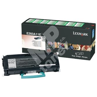 Toner Lexmark E260, E260A11E, černá, originál 1