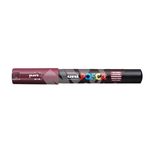 Uni Posca PC-1M akrylový popisovač, 0,7 mm, bordó 1